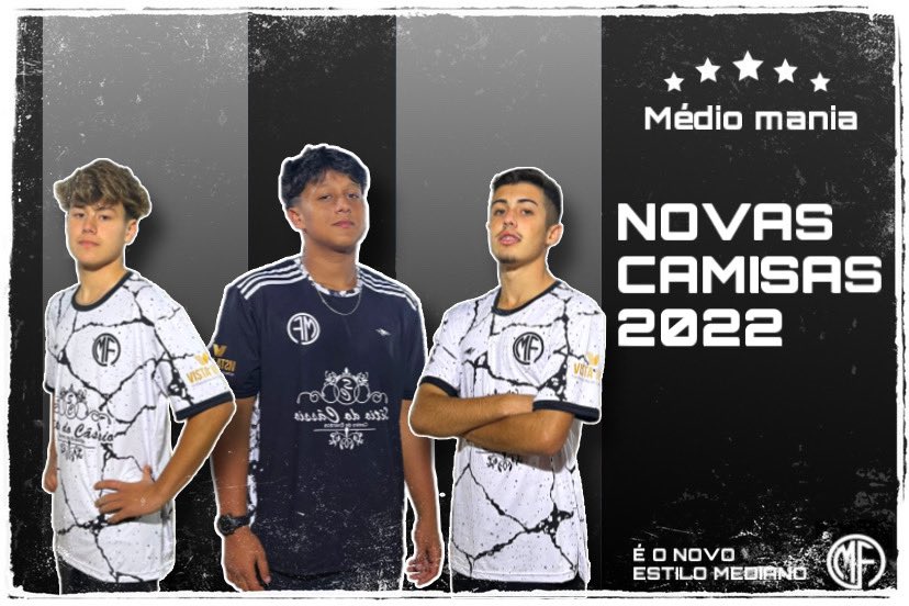 Mediofds's tweet photo. MANTO NOVO!! 🤍🖤

O ano de 2022 promete muito…
Vai ter show do time nos jogos e um show de estilo também. 

É com muito orgulho que apresentamos a vocês as novas camisas do time mediano!!
#MedioFds #AvanteMedio #MantoNovo https://t.co/gGDa12gPNj