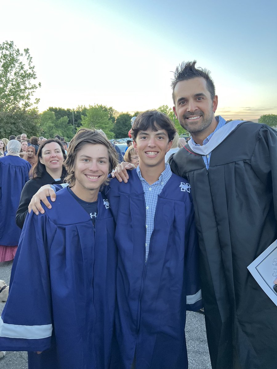 LOVE getting to work with young people in the classroom and on the ⚾️ field. This is the BEST night of the year because it reminds you of what is truly important. Proud of all the BVN graduates and our six senior ⚾️ players! Go be leaders and make an impact! #MustangProud