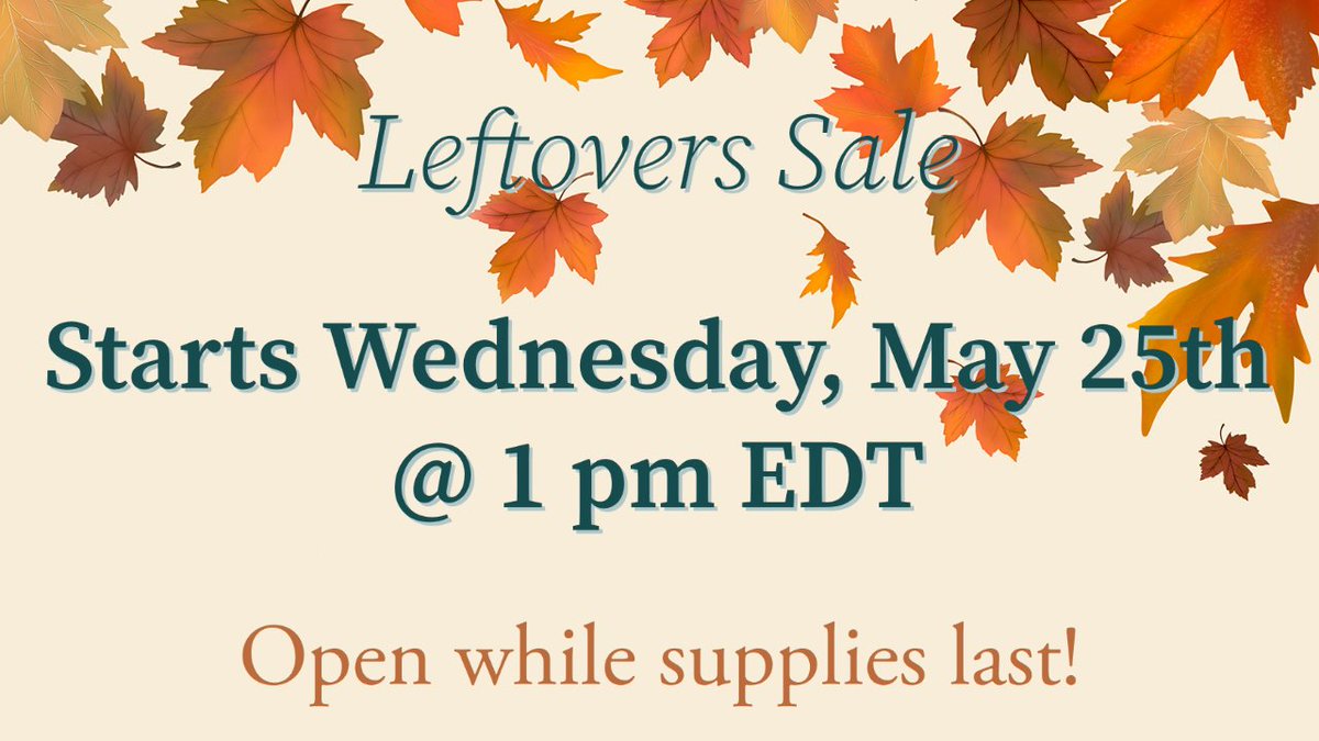 Hello everyone!
I am happy to announce we are opening our leftovers sale this Wed, May 25th at 1 pm EDT! 
Items will be sold in bundles with select items available for purchase individually. Shipping to the US will be $5.50 and Internationally will be $15
givenzine.bigcartel.com
