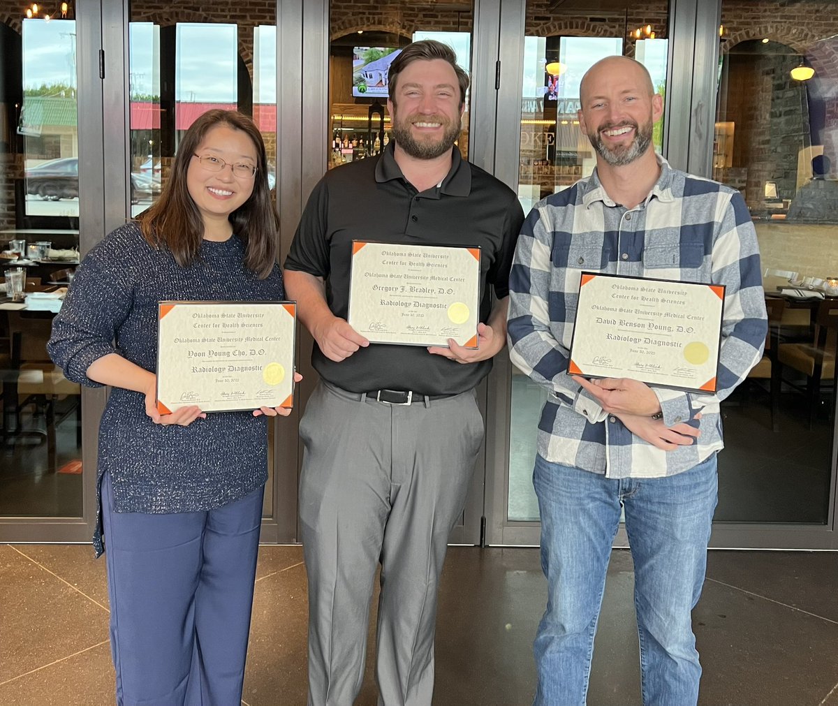 We are going to miss these residents so much!  They’ve been great leaders in the program, making our residency better along the way.  We know they will excel in fellowship and beyond!  Congrats!  #radres #graduation #osuchs