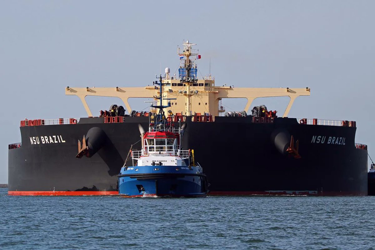MarineInsight's tweet photo. Biggest bulk Carrier in the World - NSU Brazil.
________________________________
#BulkCarrier #NSUBrazil #shipping #maritime #marineinsight #seafarer #sailing #seaman #lifeatsea #sealife #merchantnavy #merchantnavyship #sailor 
📸 by @eckys_photography https://t.co/iXE2BWFY2l
