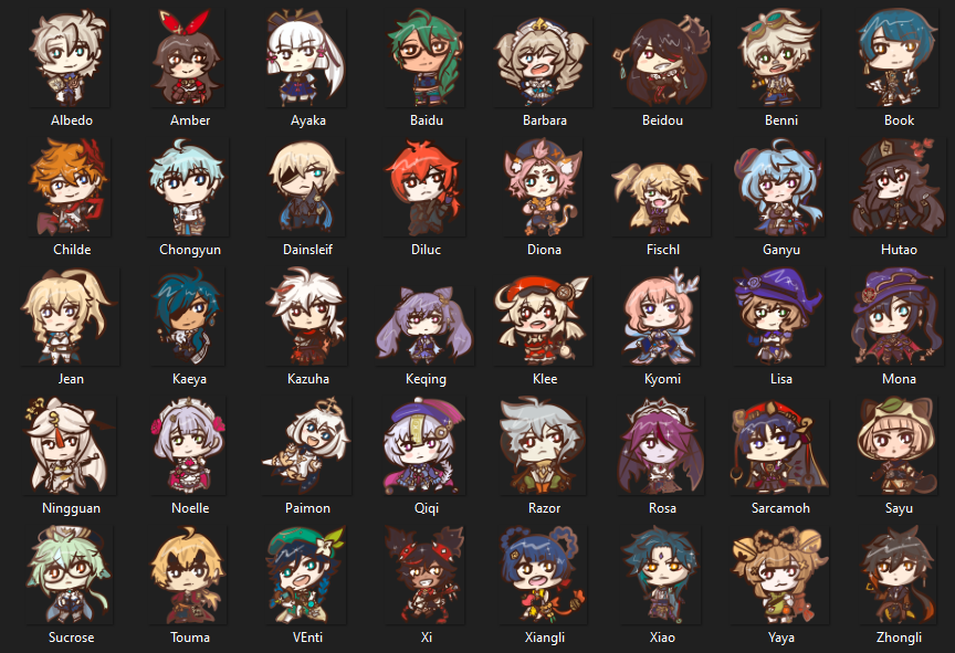 Shibafe_Info's tweet photo. Finally finished every playable Character in #GenshinImpact ! 
These will be avaliable as stickers at @MCMComicCon @ SA16! https://t.co/RmYk5GAdz6