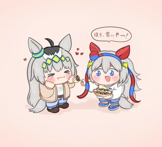 タマ、誕生日でも嬉々として世話焼いてそう㊗️🐙
#タマモクロス #タマモクロス誕生祭2022 #タマモクロス生誕祭2022 