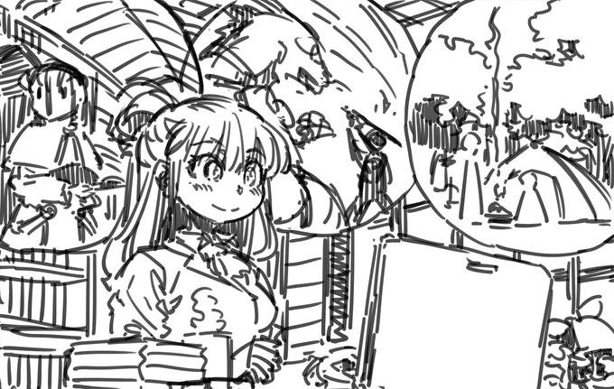 @Role_and_Roll ラフ三枚。 
