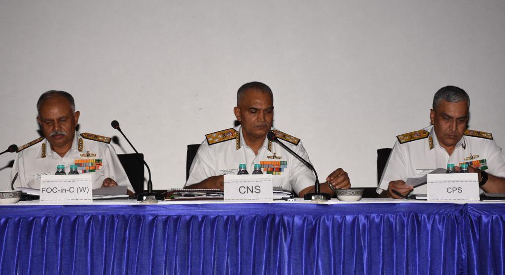 Admiral R Hari Kumar, the Chief of the Naval Staff, as President Navy Foundation, presided over the 29th AGM and GCM at Goa held under HQWNC/ FOGA coordinated by NHQ/ DESA on 22 May 22.Officers from NHQ, HQWNC and CDA attended and interacted with ESM. 1/3 @indiannavy