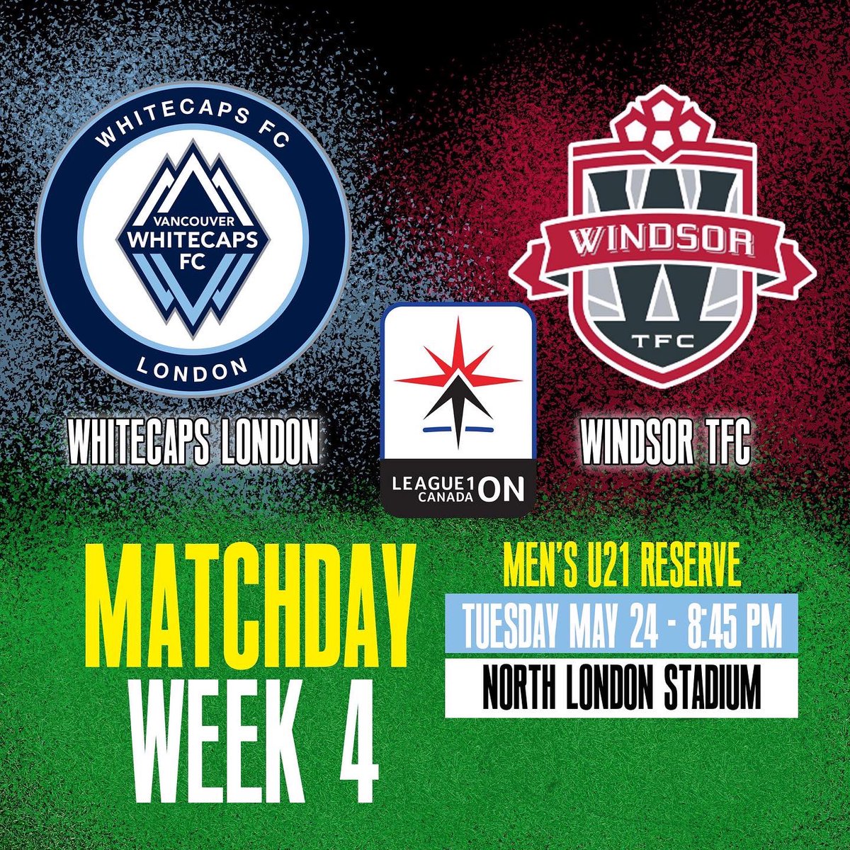 whitecapslondon's tweet photo. 🚨WEEK 4️⃣ - MEN’S and WOMEN’S LEAGUE 1️⃣ RESERVE’S🚨 @L1OMens @L1OWomens 

#whitecapslondon Women
🗓 Monday May 23, 2022
⏰ 9:00PM
🏟 City Wide
🆚 FC London

#whitecapslondon Men
🗓 Tuesday May 24, 2022
⏰ 8:45PM
🏟 North London Stadium 
🆚 Windsor TFC https://t.co/brfKD1JYI8