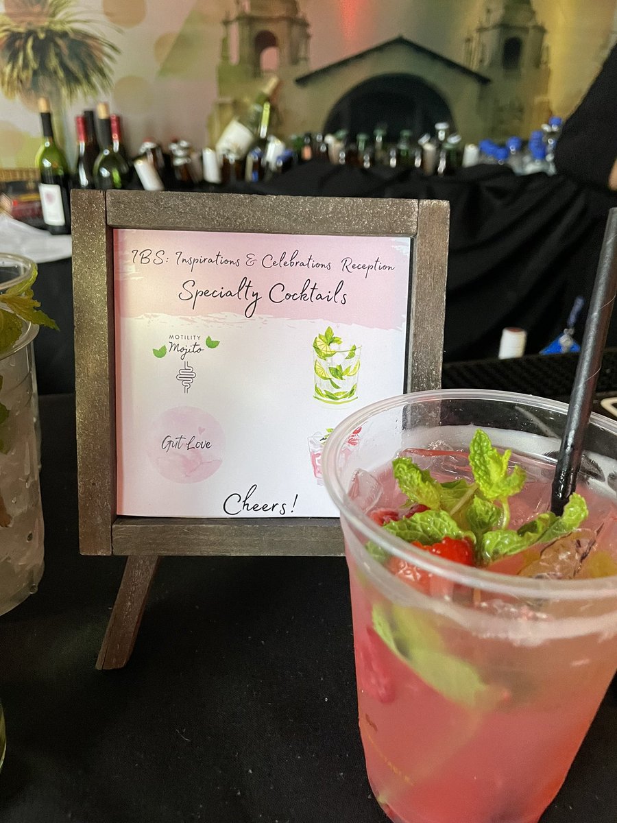 This #motilitymojito was delicious #gutlove and #IBSawareness with @RomeFoundation @KateScarlata_RD thanks for inviting me @DrTiffTaft @TuesdayNightIBS @DDWMeeting #💩