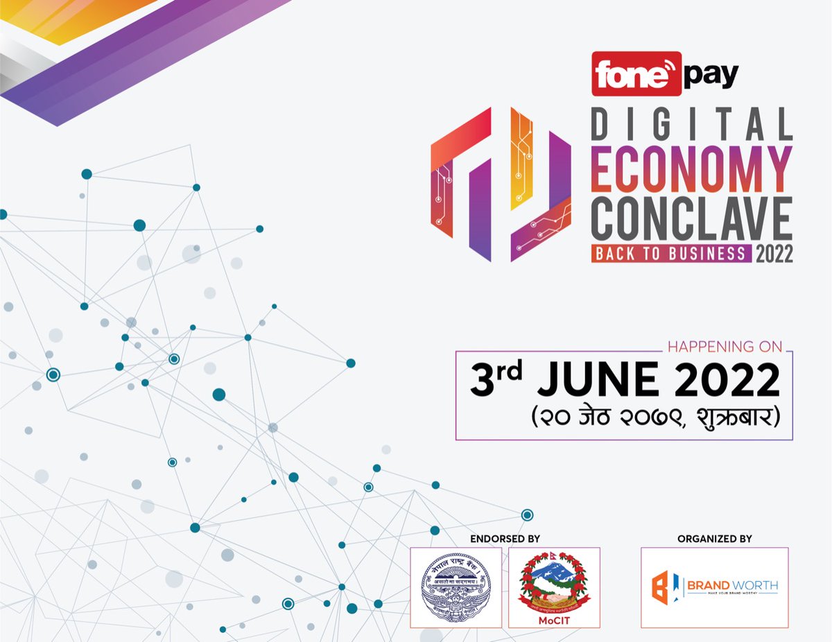 decnepal's tweet photo. Continuing the conversation of Digital Transformation in Nepal, Fonepay Digital Economy Conclave is back!

Happening on 3rd June 2022!

Guess the venue! 😉

#backtobusiness #decnepal https://t.co/EMlBfkjIPg
