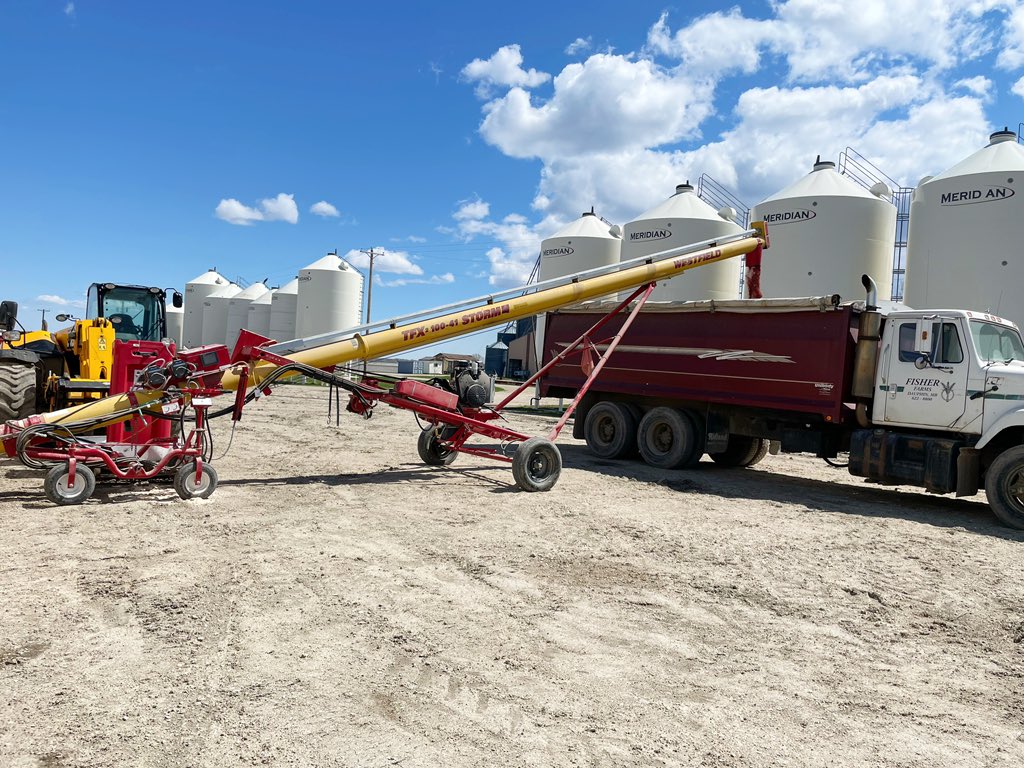 FisherSeeds's tweet photo. Much later start than we’d like, but finally got a start treating wheat today! Happy seeding! https://t.co/ULDQCw1bOy