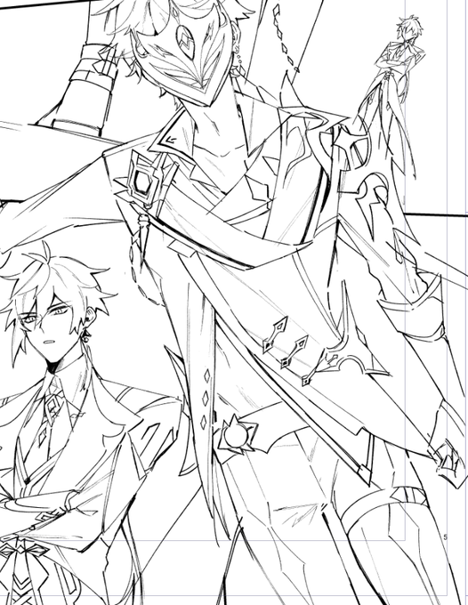 描くとこが・・・描くとこが多い・・・! 