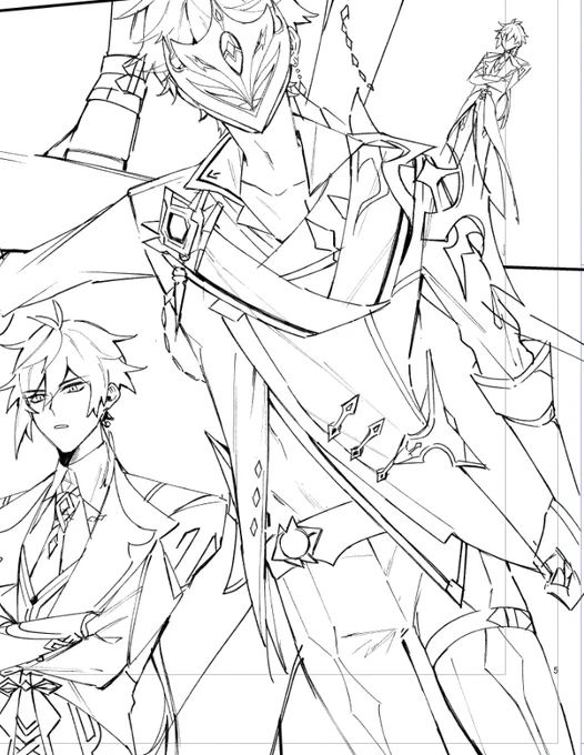 描くとこが・・・描くとこが多い・・・! 