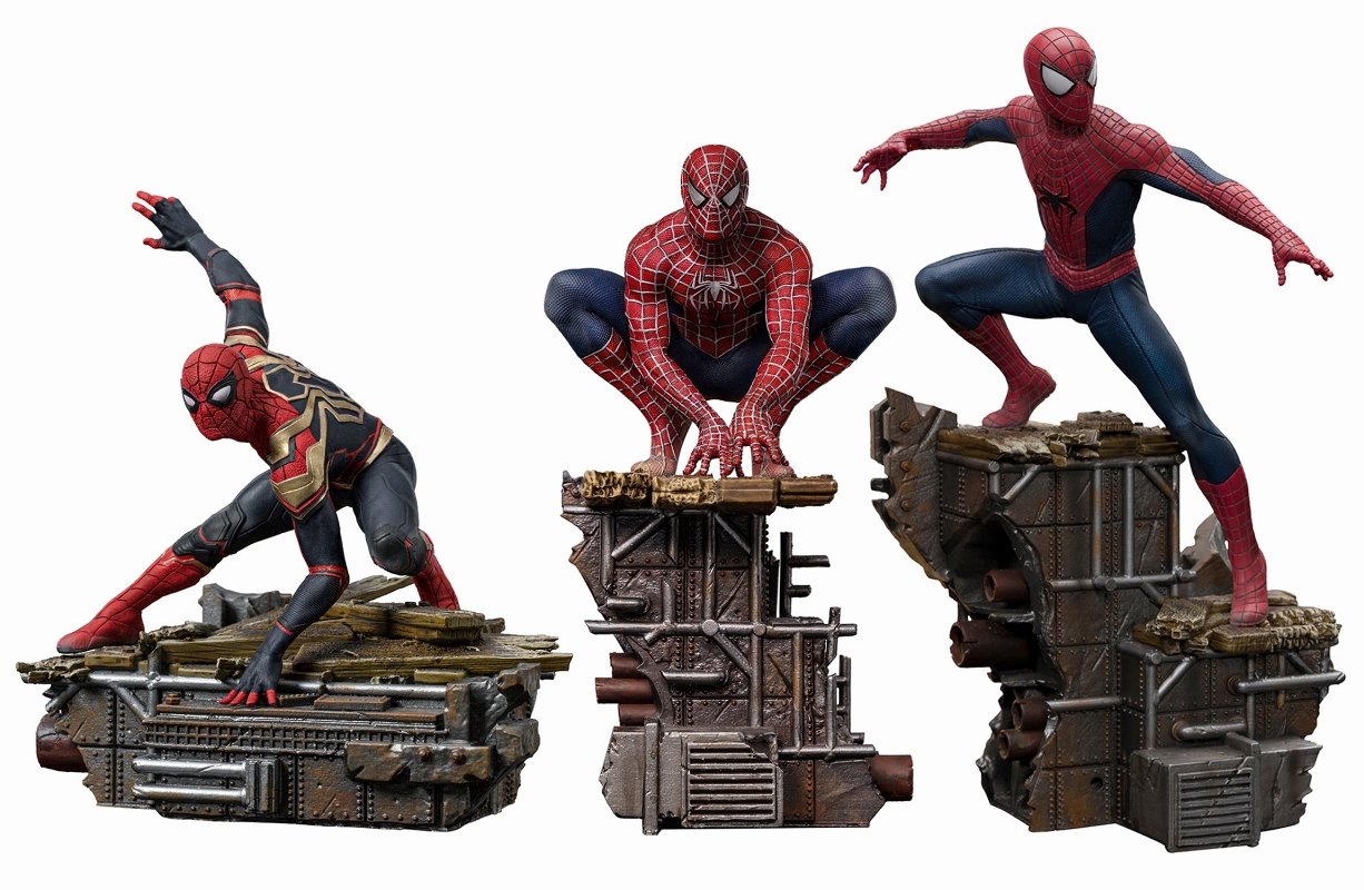 アイアン・スタジオ　スパイダーマン　ノー・ウェイ・ホーム　フィギュア　3体セット ノーウェイホーム ゲーム・おもちゃ・グッズ アイアンスタジオ