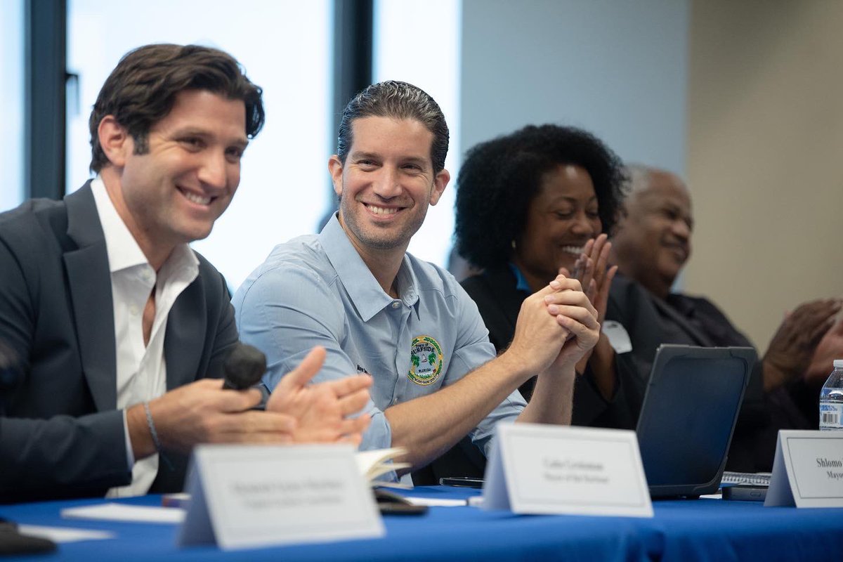 ShlomoDanzinger's tweet photo. Being the new guy in a room with 30 mayors from around @miamidadecounty is not so intimating when your surrounded by great people! @gabegroisman #townofsurfside #surfsideflorida #surfsidefl #surfside #surfsidemayor #shlomodanzinger https://t.co/F9YAHCnyCn