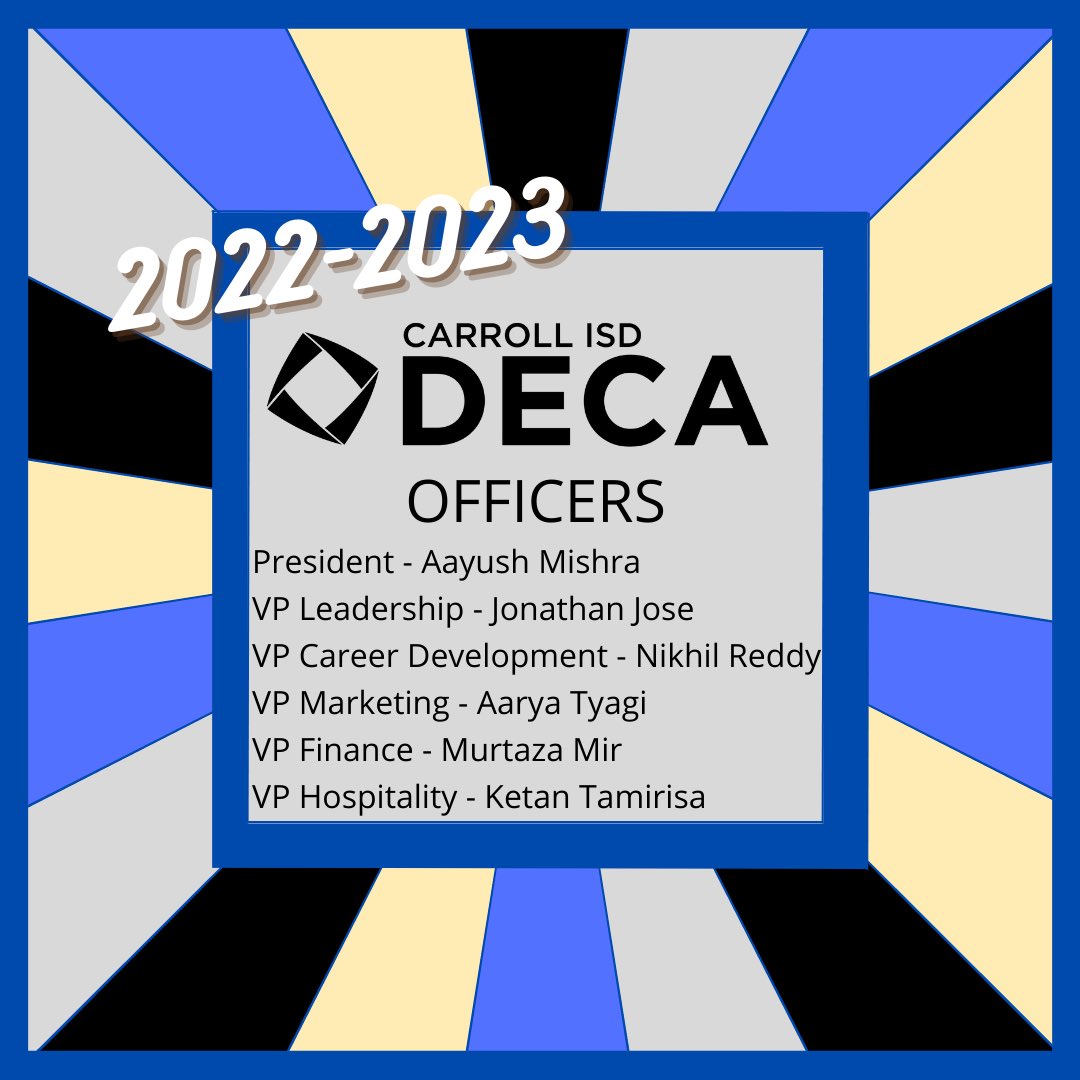 Carroll ISD DECA tweet media