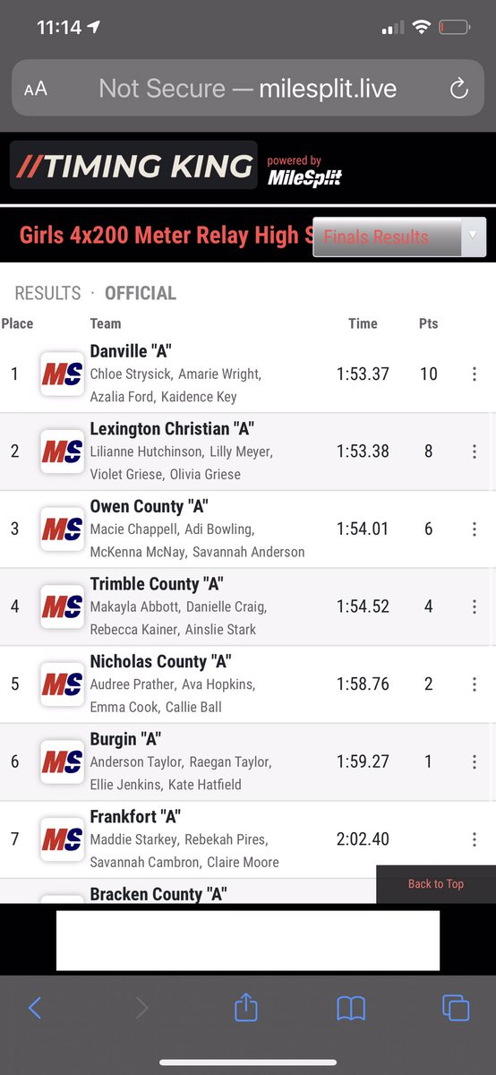 State bound!!! Secured a spot at state in 4x100 and 4x400! And a PR 4x200 and 4x400 (shaved over 8 seconds from season PR)