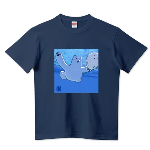 一部に大好評!のしろくまTシャツの新作ですTシャツトリニティ様にてデザインを4種追加しました!カラーもたくさんあるので気になった方は見てみてね#Tシャツトリニティ 