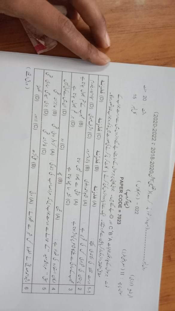 TheEduUpdates's tweet image. Lahore Board Morning Group Urdu Paper 2022
Follow Me For More Papers.👇🏻
@TheEduUpdates #delay_board_exams2022