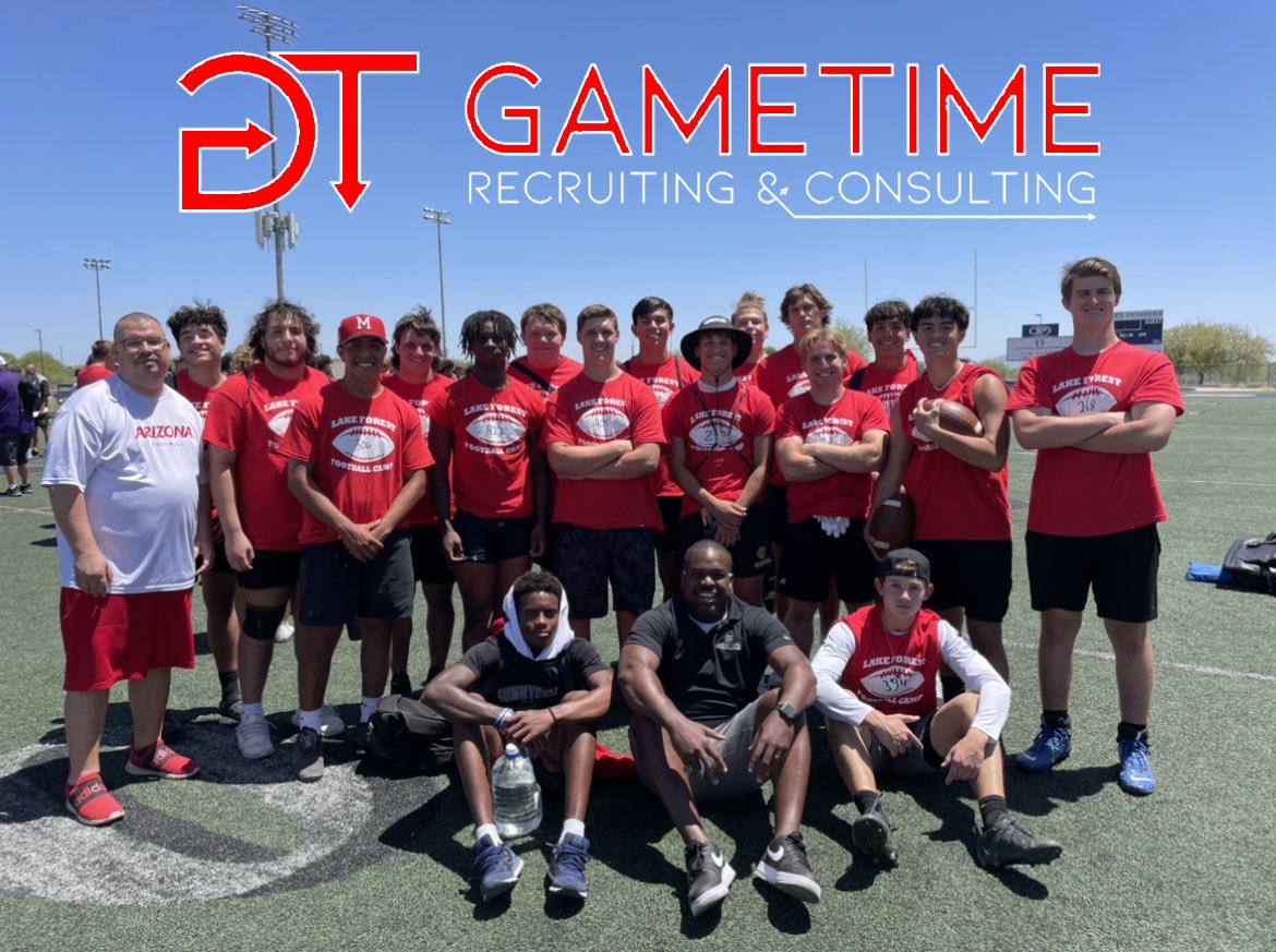 GametimeRC's tweet image. #GTathletes SHOWED UP &amp;amp; SHOWED OUT yesterday at Lake Forest Camp! Proud of all these young men! They talked to numerous college coaches and competed on the field. Keep grinding fellas! Thank you @SOAZFootball for coming to Phoenix to support these athletes!#GAMETIME @LFC_FOOTBALL