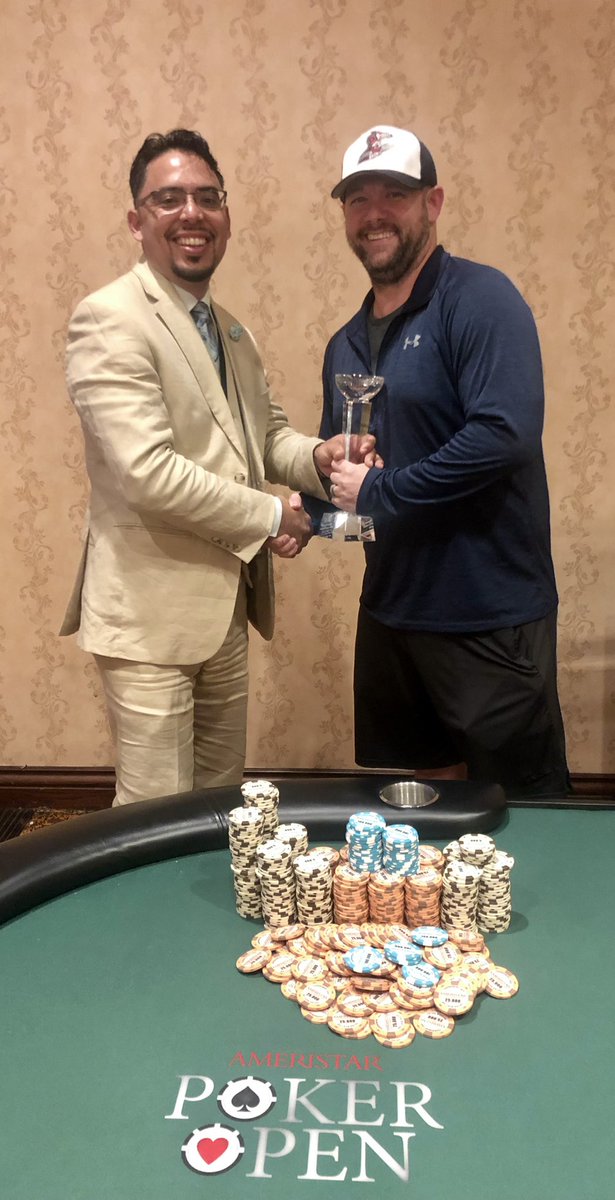 <a href="/AudrainPoker/">Chris Audrain</a> just took down the May APO $1,100 Main Event <a href="/AmeristarSC/">Ameristar SC</a> for $52,289. Congratulations 🎉🍾