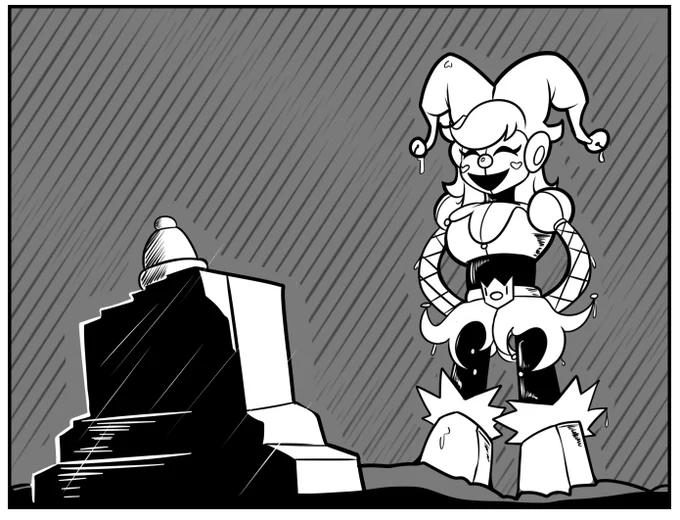 omg 2.700+ likes?! god damn... I dont anything to promote so... this is my clown oc, her name is Jester and uh... she has a girlfriend and... uhh 
