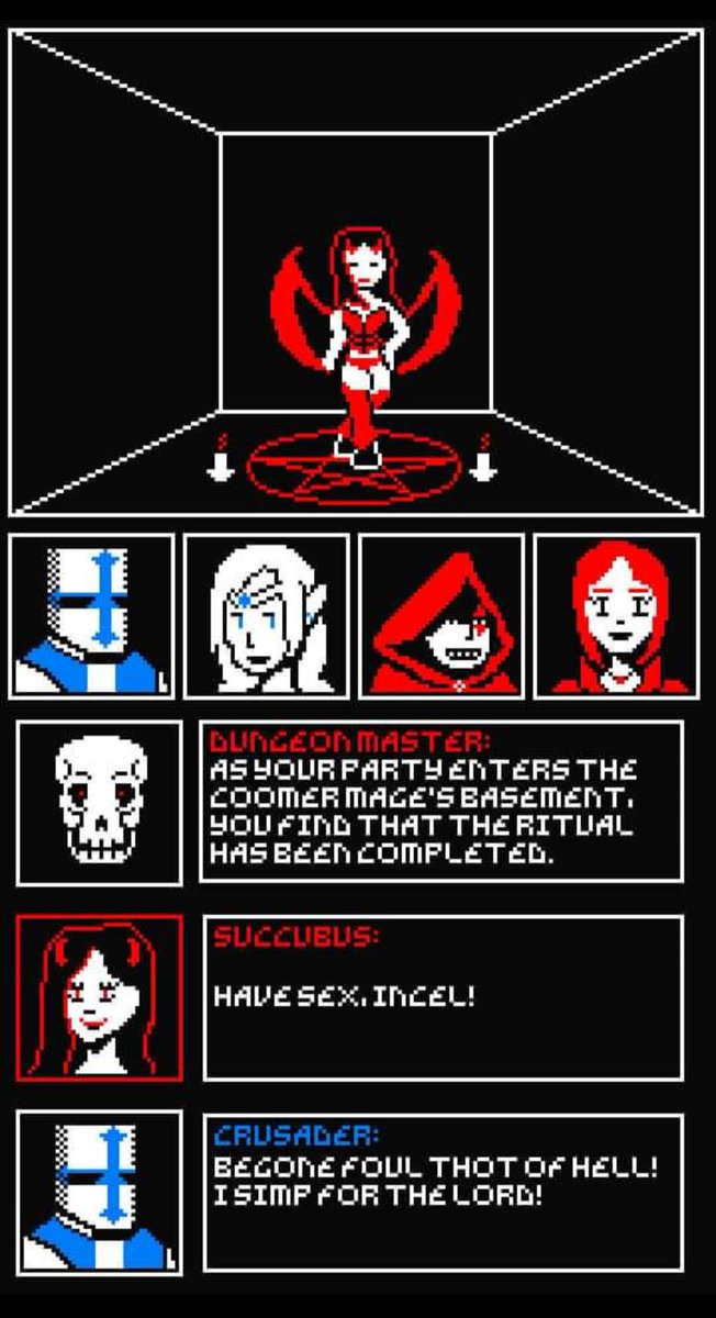 Found this old piece of mine. It's like Wizardry combined with awful modern internet culture. #pixelart