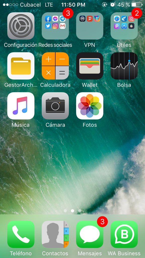 CubaDallasTexas's tweet image. Recuerdan su Primer #iPhone ? #HomeScreen de un #iPhone5C 
#Apple #iPhone #Colors #White