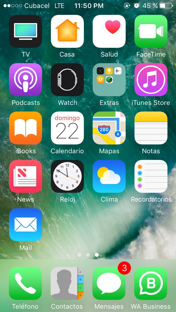 CubaDallasTexas's tweet image. Recuerdan su Primer #iPhone ? #HomeScreen de un #iPhone5C 
#Apple #iPhone #Colors #White