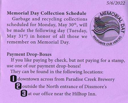Monthly mailers are here again with great information, this month about options in paying your bill. Check them out below or on our website pullmandisposal.com/blog/mailers/