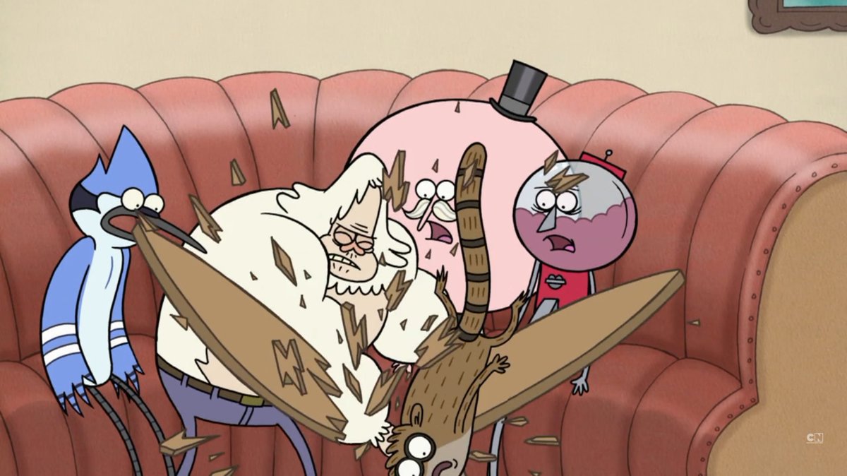 Regular show in 4 tweet media