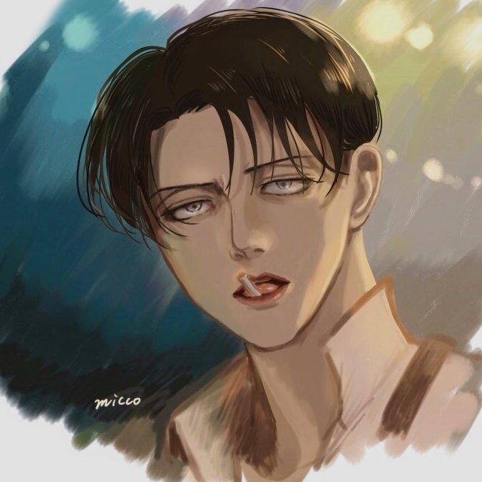 levi (shingeki no kyojin) 1boy male focus solo black hair portrait curtained hair looking at viewer  illustration images
