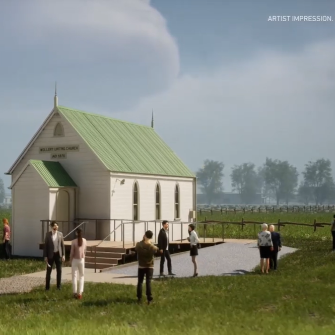 workingheritage's tweet photo. A screenshot from the video animation by Major Road Projects Victoria on the Wollert Church relocation and restoration project.
For the full video, paste the following link into a browser:
https://t.co/imVsu4ZcWY.
Image courtesy of MRPV
#wollertchurch #mrpv #workingheritage https://t.co/td7ulyfnHc