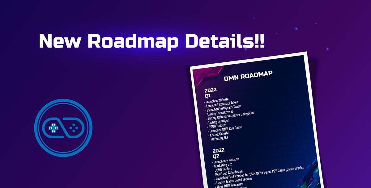 DmnCoin's tweet photo. Check out what's next on our NEW roadmap! https://t.co/SiqaRftXZF
#DMN #DomainCoin #Crypto #NFTs #NFT #Altcoin #Altgem #Cryptocurrency #Crypto #investing #bitcoin https://t.co/UBxPChSqBO