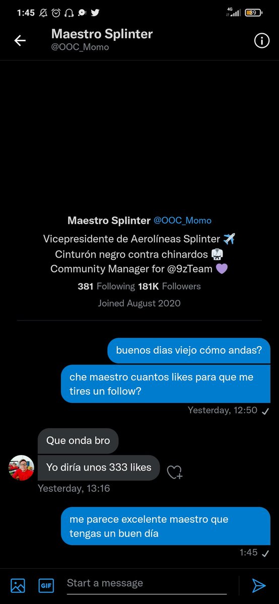 si me dejan un like y un retweet les mando a cada uno un travesti a la casa de regalo