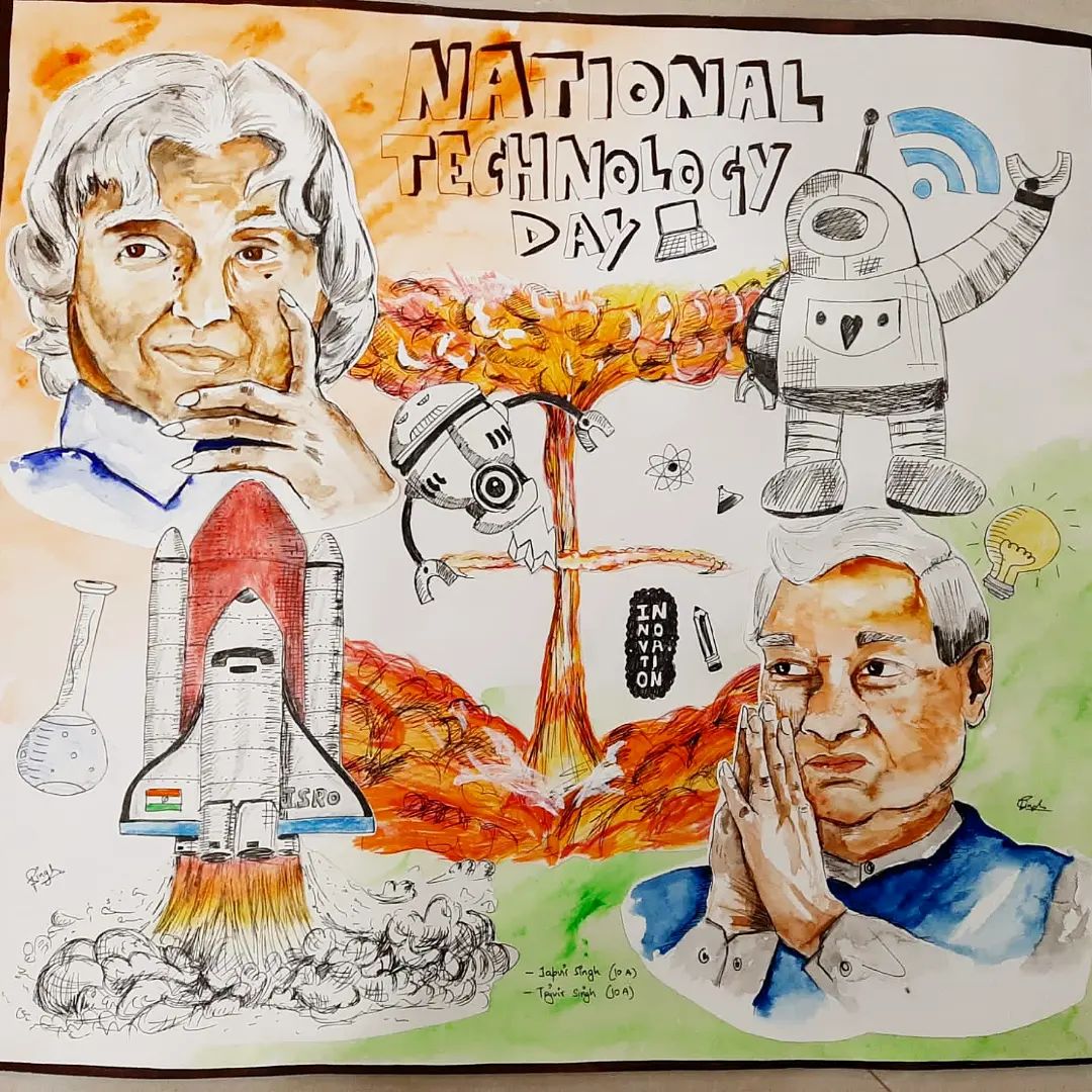 National Science Day Drawing/Science Day Poster/National technology day  drawing#scienceproject - YouTube