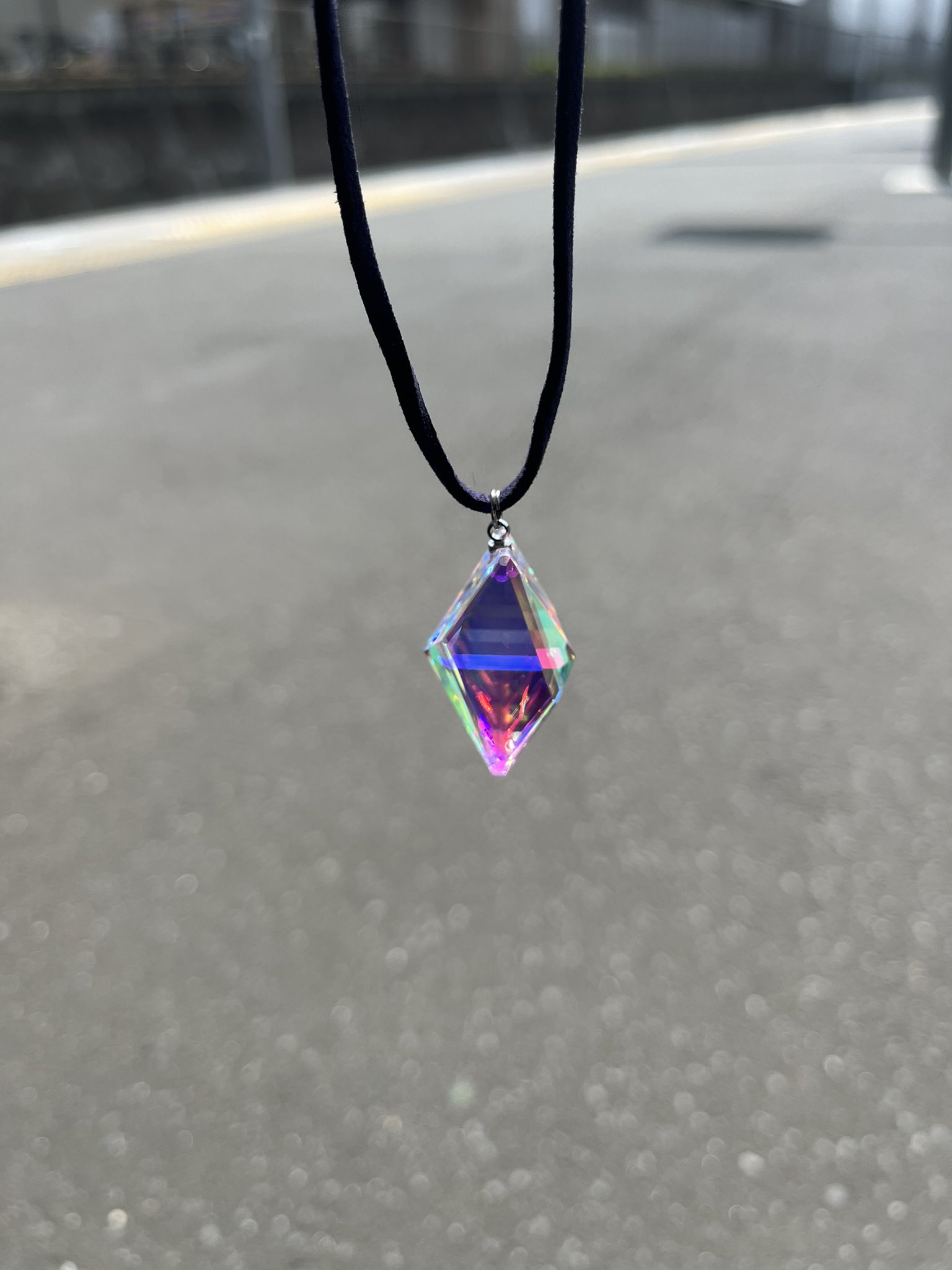 モナジー工房 虹の結晶 蛍石型 ペンダントトップ