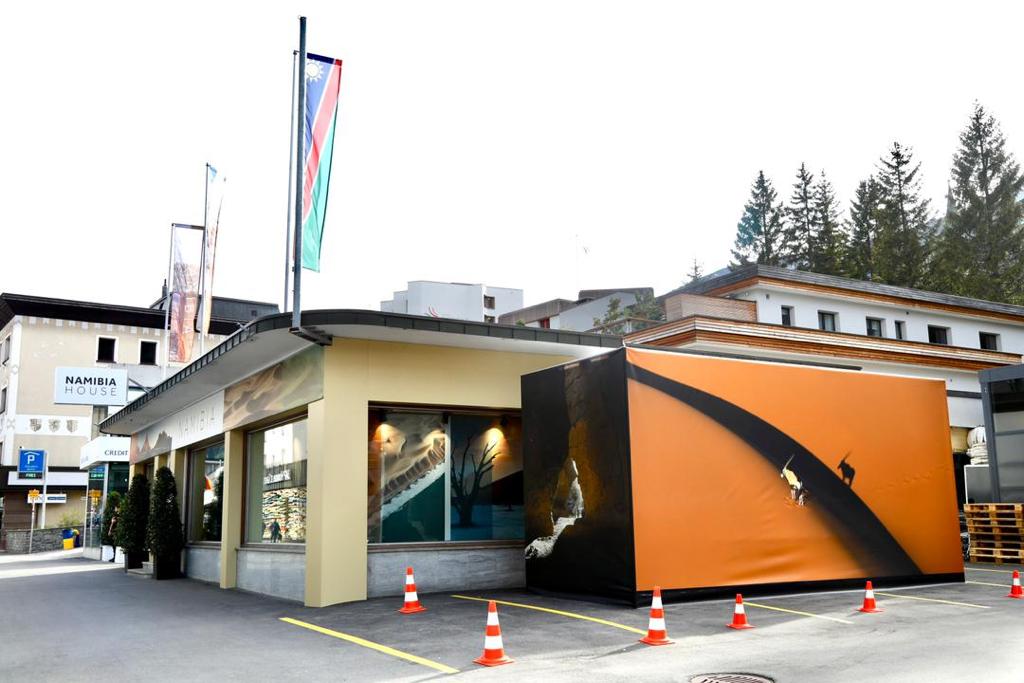 NBCDigitalNews's tweet photo. IN PICTURES | Namibia at the World Economic Forum in Davos, Switzerland. The #NamibiaHouse was established to hold different events and discussions centered on Namibian investment prospects.
@NIPDB @MIRCO_NAMIBIA @NamPresidency
#nbcDSTV282 #nbcDigitalNews #InvestNamibia https://t.co/C1NopgIiBN