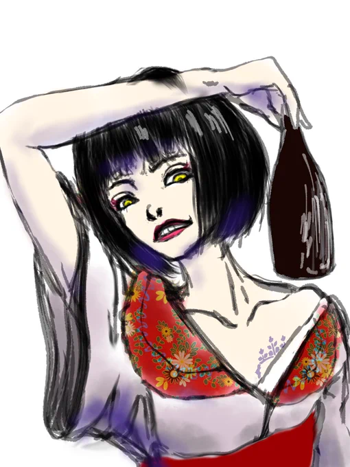 昨日投稿した一発ギャグみたいなイラストに本人様からいいね頂いちゃってつい…#きりやはるか#ぼる塾#ファンアート 