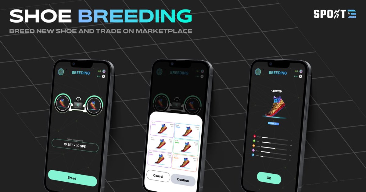 SportE_Official's tweet photo. ๐ Breeding functions is available to test on Testflight version now
#MoveToEarn #Move2Earn #M2E #GameFi #SportMove #sporttoearn #sport2earn https://t.co/nz7slRyVXj