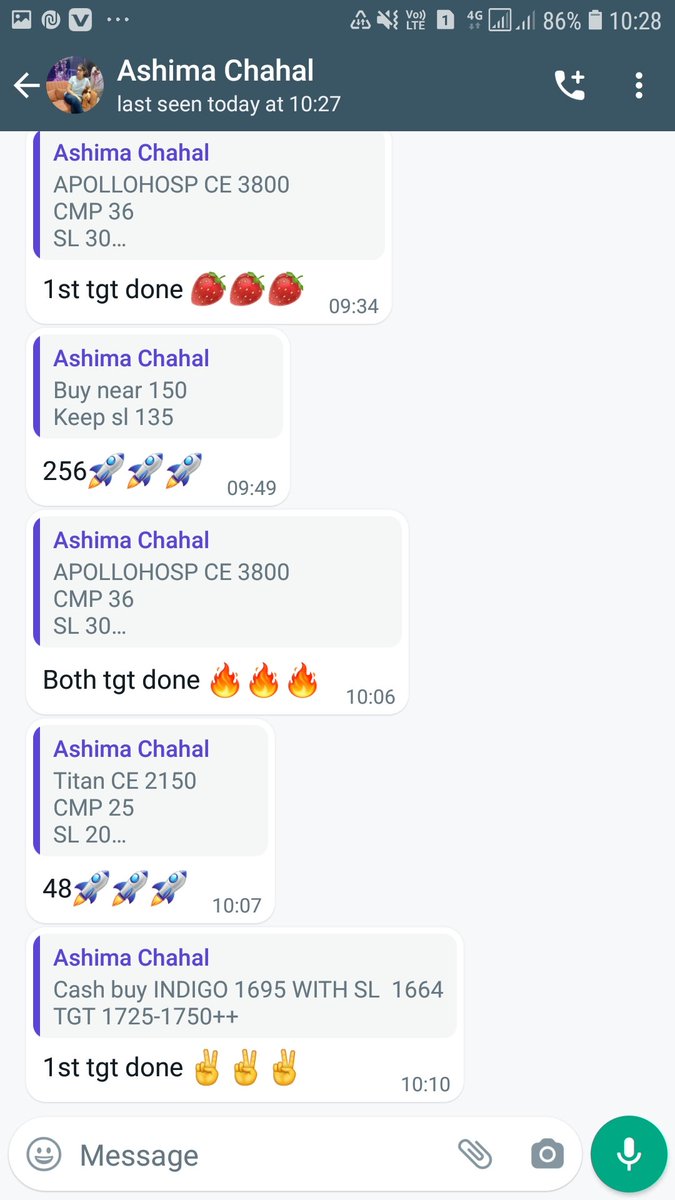 Equities_Fraise's tweet photo. @Ashima_Chahal superb one by one..
No tentions when you are around... https://t.co/Vl2M1YdP7L