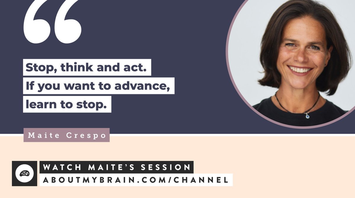 aboutmybrain's tweet photo. Join Maite Crespo on the #BrainFriendlyChannel! Topic: The Body As The Mind's Best Ally
Details here๐
https://t.co/Vq99xAUq8f
Post questions or contribute with a comment, our speakers will reply ๐ @maitecrespo https://t.co/zp1zbOM31u
