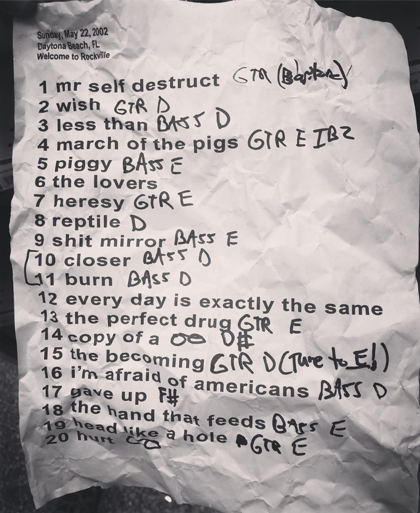 ninlive's tweet photo. ROCKVILLE SETLIST. EDIETS and The Becoming not played.

Next up: Philly. https://t.co/QOZE8l4NVc