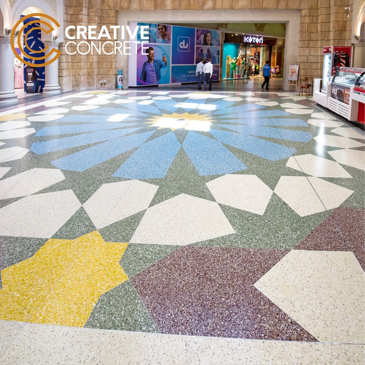 creativecreteme's tweet photo. CrystalTop Epoxy Terrazzo @ Ibn Battuta Mall: old terrazzo flooring was completely replaced and renovated with CrystalTop terrazzo in vibrant mixes of marble, glass and Mother of Pearl to produce an attractive and highly durable floor.
#epoxy #CrystalTop #terrazzo #ColoredGlass https://t.co/NDeVaUMV5e