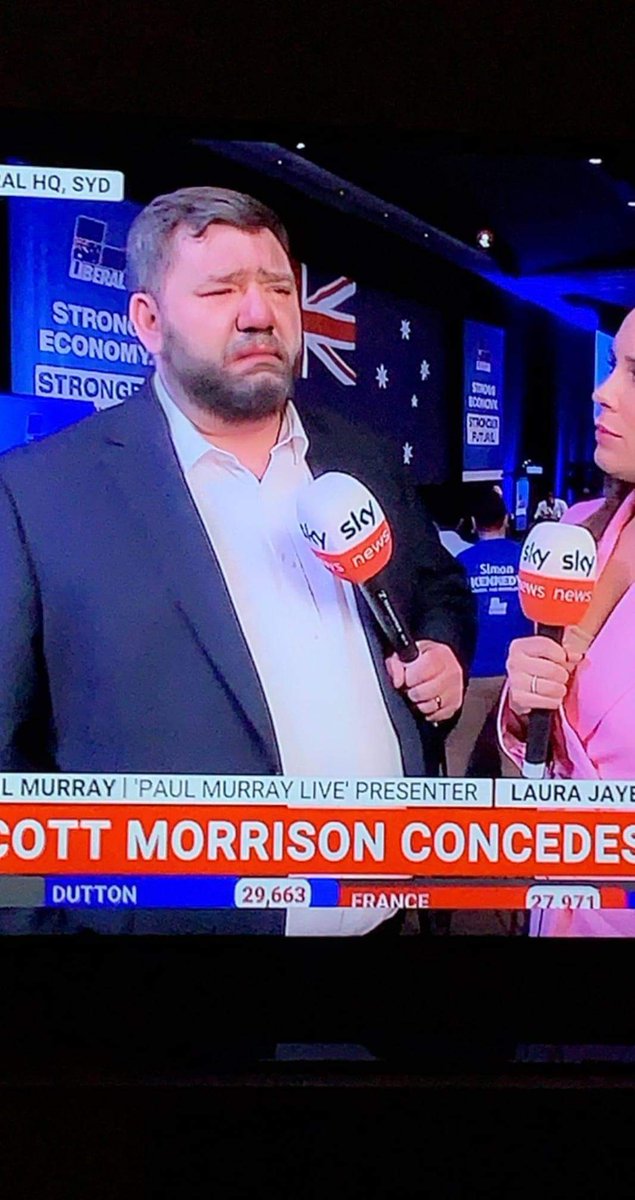 iborgward's tweet photo. @JohnMag63102273 @PRGuy17 I flicked over to Sky (sorry) while Sales was berating Tanya, when Probyn was on saying what a great job Morrison had done and when crybaby Joel was on and each time they were saying positive things about Albo.
#sadfaces https://t.co/LUvLzenUO5
