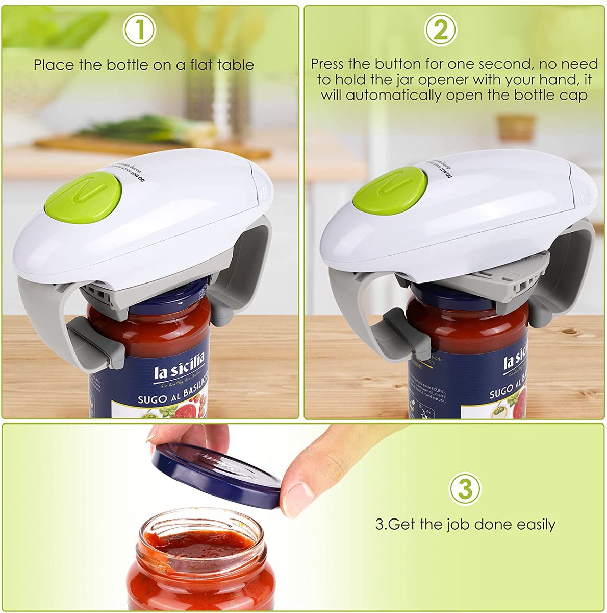 techgadgetsmith's tweet image. Electric Jar Opener

Electric Jar Opener, Kitchen Gadget Strong Tough Automatic Jar Opener For New Sealed Jars, The Hands-Free Jar Opener with Less Effort to Open (White)

buy on amazon

amzn.to/3wFOcIF

#gadgets