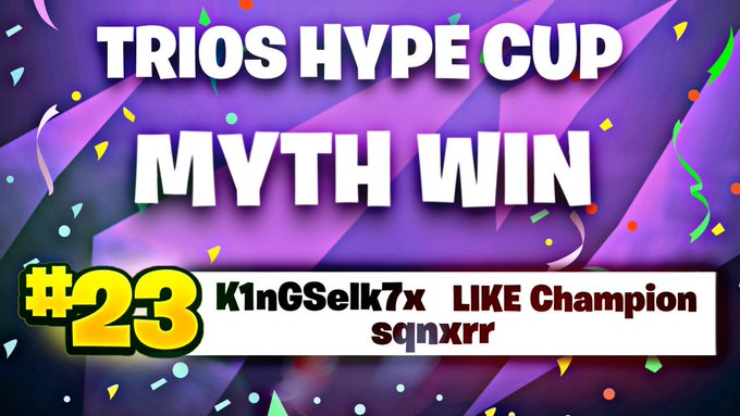 Myth_JP's tweet photo. 🦅TRIOS CONTENDER HYPE CUP🦅
#23
Fest
@festxl
Fest君お疲れ様!
次の活躍も期待してます!👊
#MythWON https://t.co/41GzDFB9Ol