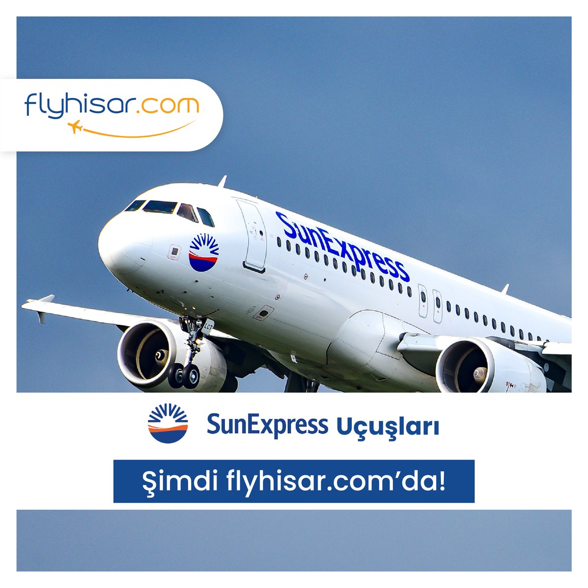 flyhisarcom's tweet photo. SunExpress uçuşlarımız başlamıştır. ✈️ Flyhisar ile Dünyayı keşfetme zamanı 😊

#flyhisar #mobiluygulama #uçuş #bilet #ticket #rota #destinasyon #seyahat #travel #ucakbileti #uçakbileti #sunexpress #sunexpresscrew https://t.co/PiPOQHjUbP