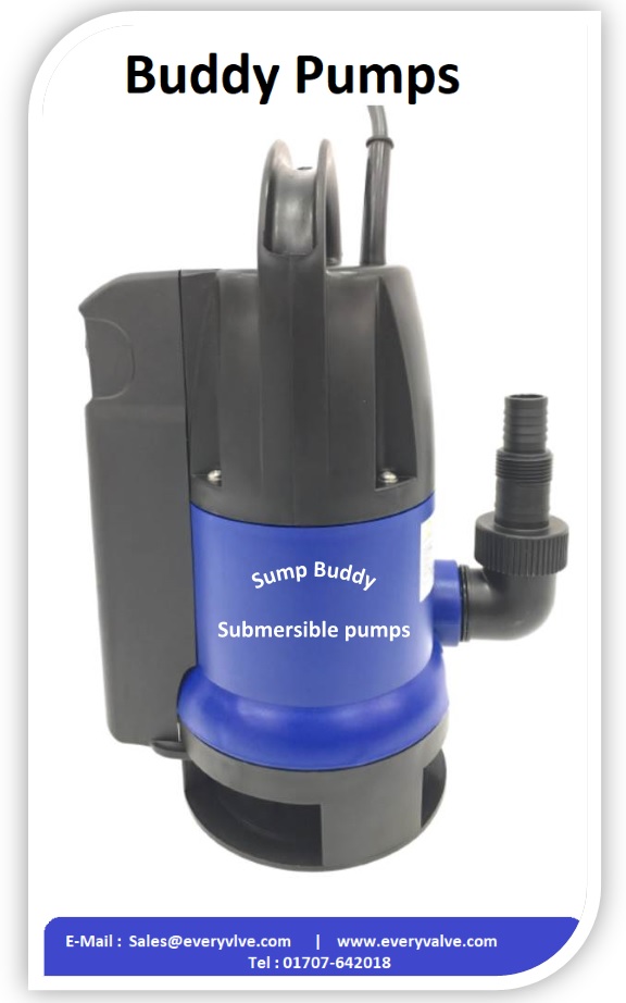 everyvalve's tweet photo. Check out our Pump Buddy range of low budget submersible pumps. Sump Buddy, Drain Buddy 400, Drain Buddy 900 and Vortex Buddy.
Serving Since 1983
More Details Visit:
W : https://t.co/KxfByAjWE3
E : sales@everyvalve.com
T : 0044(0)1707642018
#StockInUK https://t.co/DS3N3sZmkB