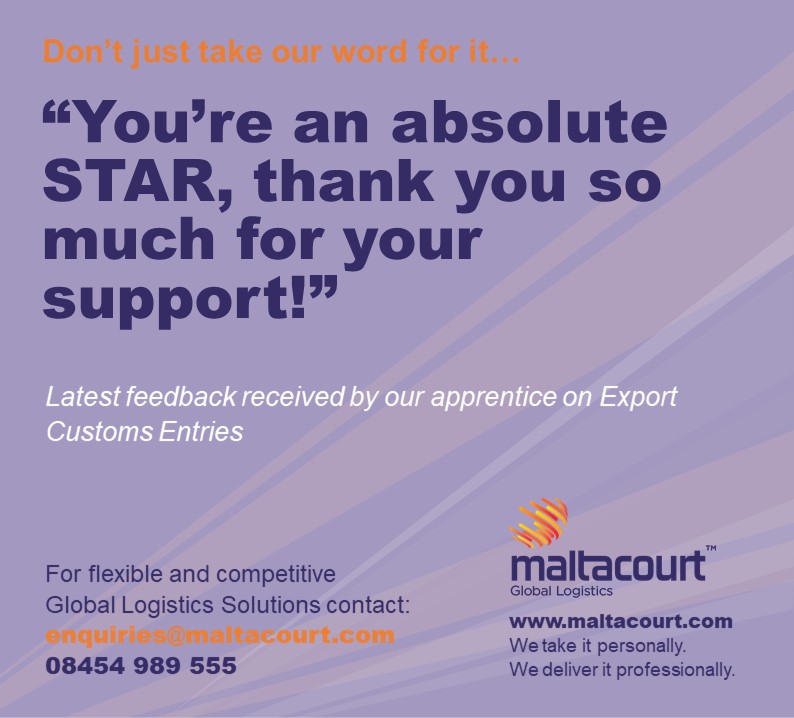 Off to a fantastic start to the week here at Maltacourt with more wonderful feedback received from our customers!

Take a look at how we can assist you today!

#maltacourt #freightforwarder #customs #Heathrow