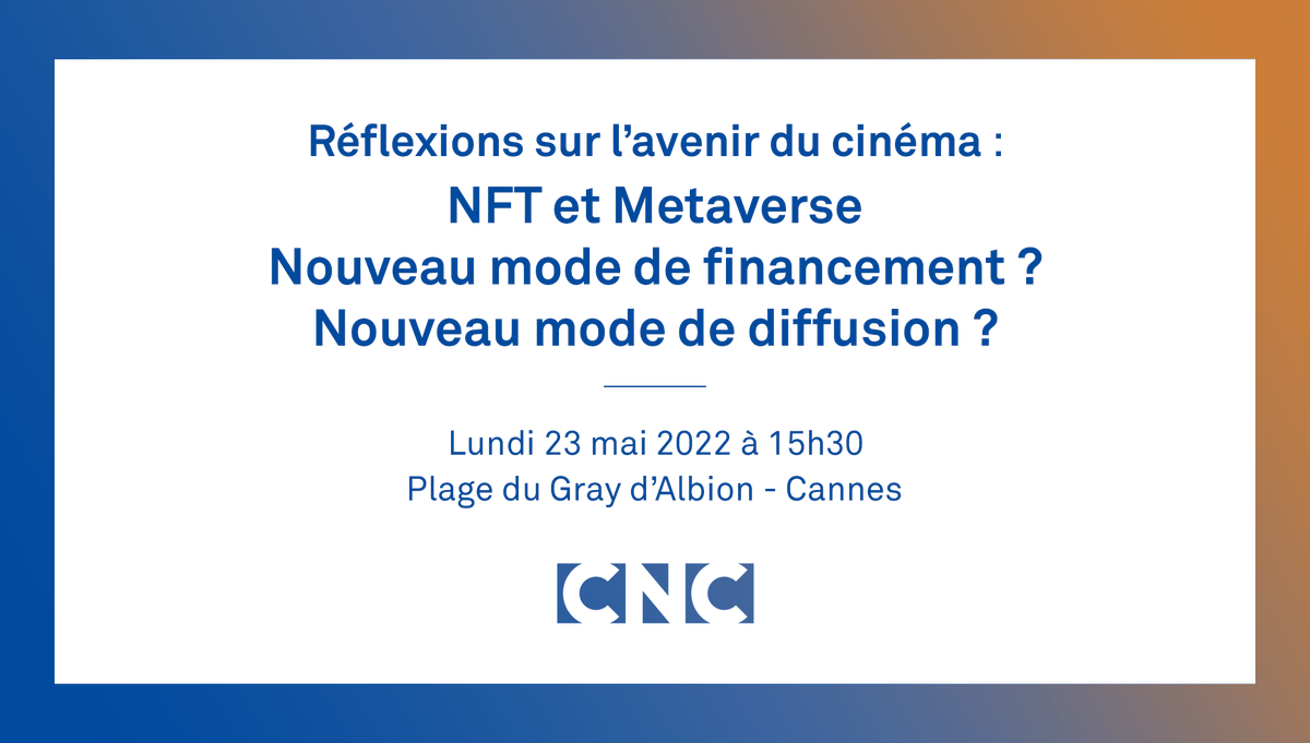 Table ronde « NFT et Metaverse : Nouveau mode de financement ?  Nouveau mode de diffusion ? »
Avec :
- Niels Juul / NFT Studios
- <a href="/fredfiore/">Frederic Fiore</a> / @LogicalPic
- <a href="/joel_girod/">GIROD Joël</a> / @klapcoin
- <a href="/glxbrut/">lacroix guillaume</a> / <a href="/brutofficiel/">Brut FR</a>
- Déborah Papiernick / <a href="/UbisoftFR/">Ubisoft FR 🇫🇷</a>
- <a href="/CelineTricart/">Celine Tricart</a> / <a href="/LucidDreamsFilm/">Lucid Dreams Productions</a>