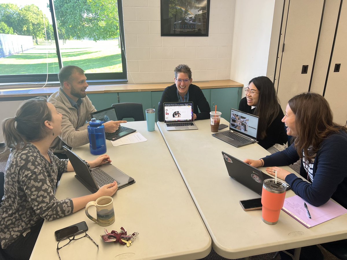 Dr_KHenderson's tweet photo. Preparing for another week of #LyonsLearns morning PD for staff! Love watching staff share ideas and collaborate 🦁 @LyonsSchool https://t.co/m3VYZ9t5qS
